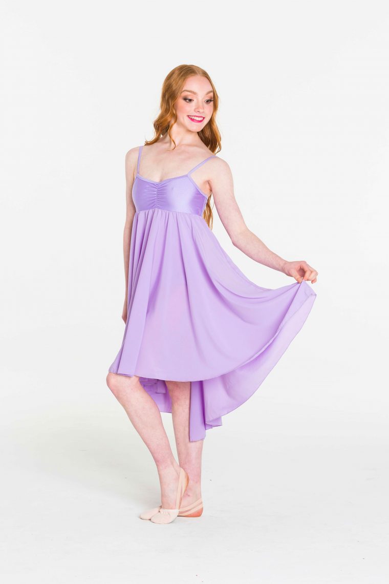 princess chiffon dress lilac