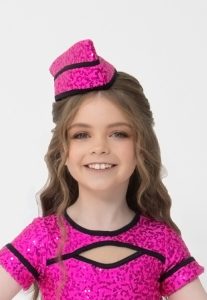 lola hat hot pink airline costume hat