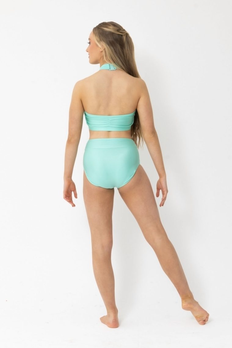 alyssa crop and nova briefs in mint lyrical costume